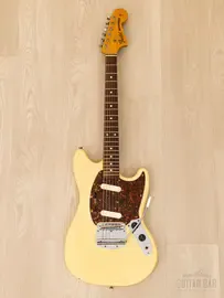 Электрогитара Fender Mustang 1969 Vintage Reissue MG69-60 SS Olympic White w/gigbag Japan 1987