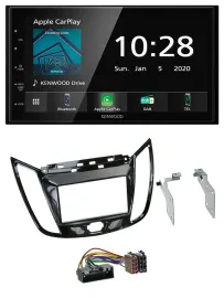 Kenwood Bluetooth MP3 DAB USB 2DIN Autoradio für Ford C-Max Kuga Klavierlack sch