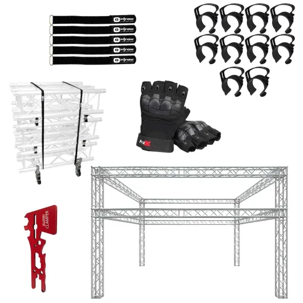 Global Truss 20'x20' Double Tier F34 Truss Lighting Trade Show Booth Package