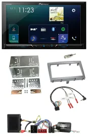 Автомагнитола Pioneer 2DIN, DAB, Bluetooth, USB, совместима с кнопками на руле для Porsche 911/Boxster/Cayman