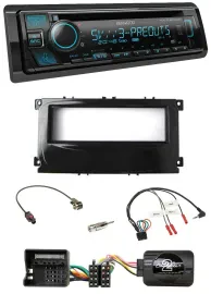 Kenwood Bluetooth USB CD Lenkrad DAB Autoradio für Ford Mondeo 2007-2014 S-Max p