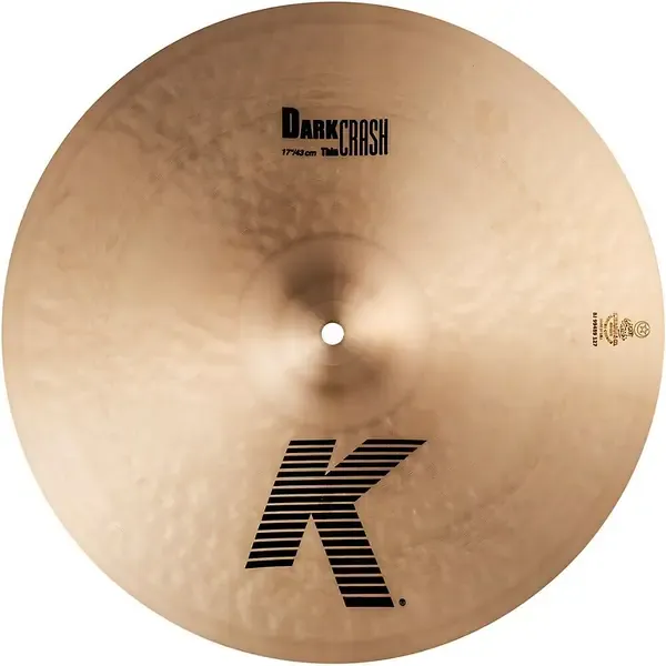 Тарелка барабанная Zildjian 17" K Dark Thin Crash