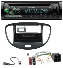 Pioneer USB MP3 DAB AUX CD Autoradio für Hyundai i10 (2008-2013) schwarz