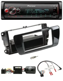 Автомагнитола для Seat Ibiza Pioneer Bluetooth, USB, DAB, черный глянец