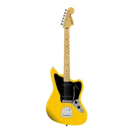 Squier FSR Affinity Jaguar Electric Guitar (Right Handed, Graffiti Yellow)