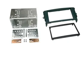 Radioblende Set Doppel DIN Autoradio für Toyota Auris 2007-2012 schwarz