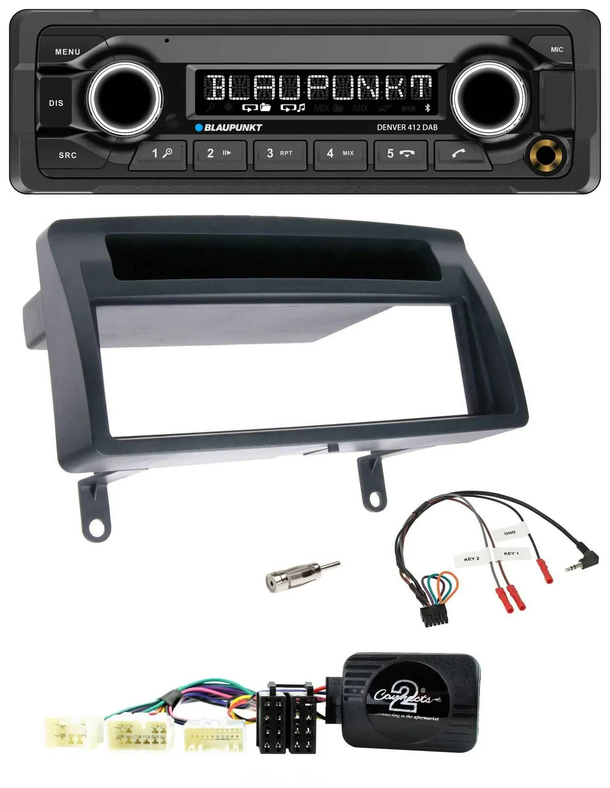 Blaupunkt Bluetooth DAB Lenkrad USB Autoradio für Toyota Corolla E12 2001-2007 d
