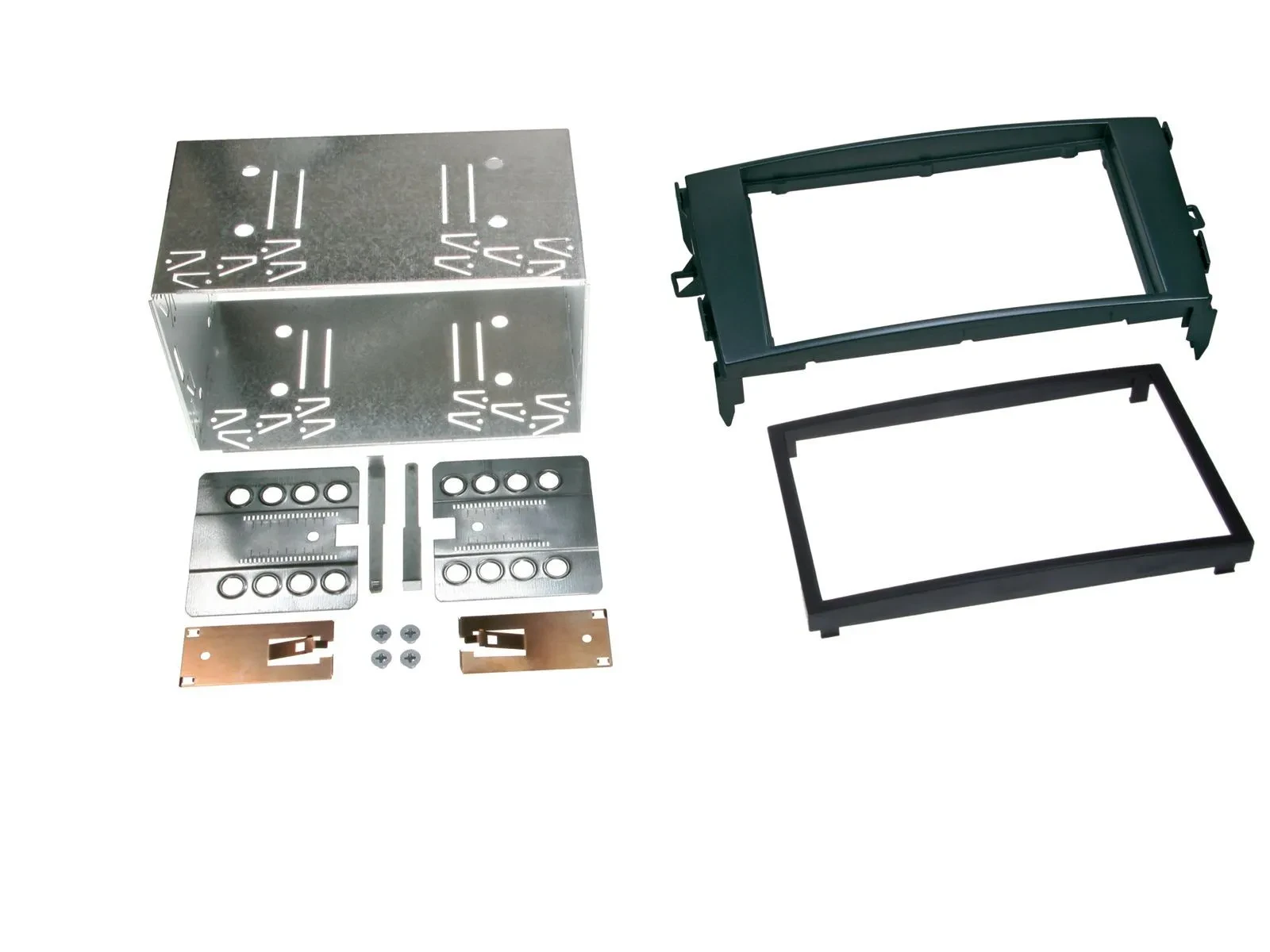 Radioblende Set Doppel DIN Autoradio für Toyota Auris 2007-2012 schwarz