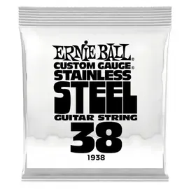 Струна для электрогитары Ernie Ball P01938 Stainless Steel, сталь, калибр 38