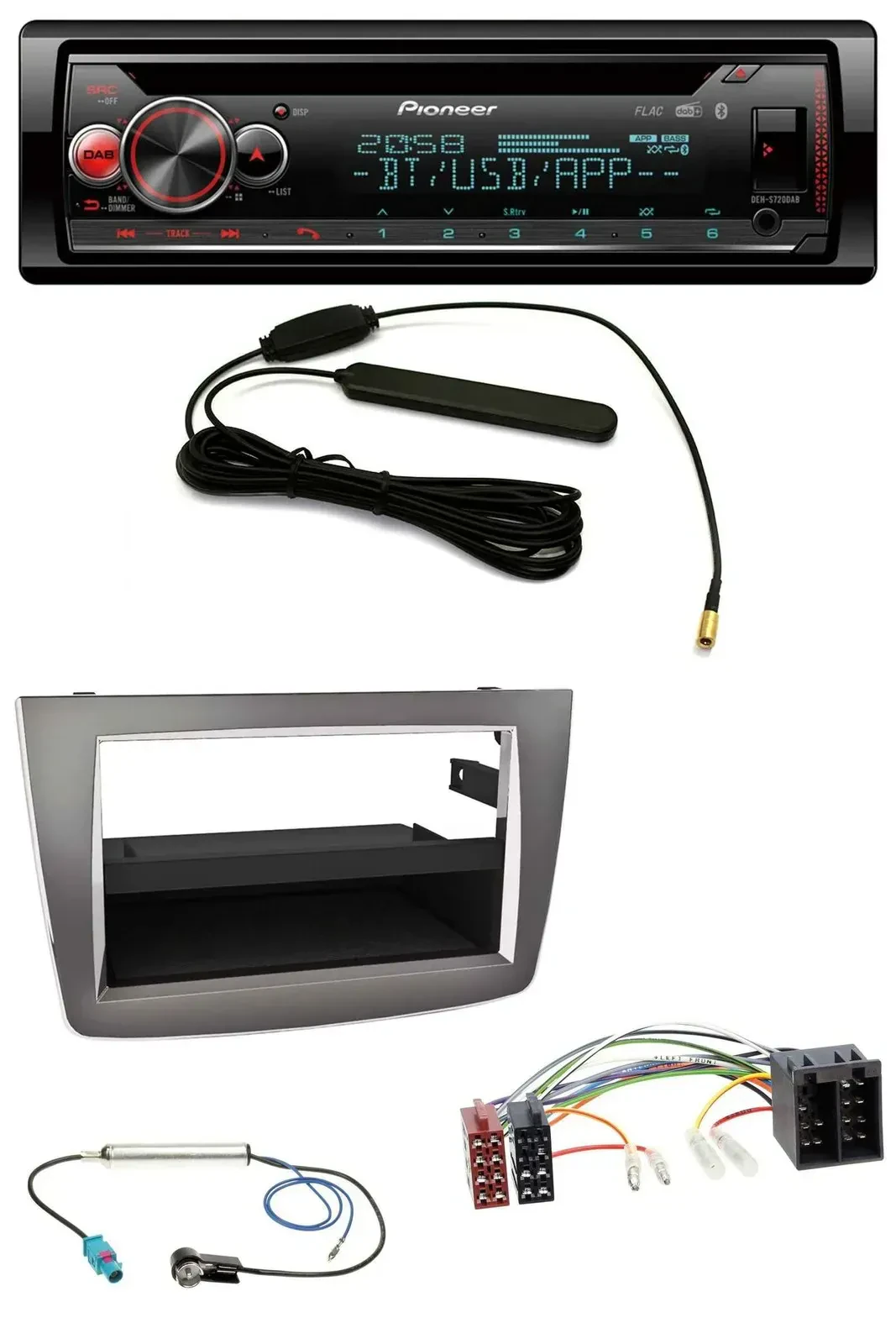 Автомагнитола для Alfa Romeo MiTo (2008–2014) Pioneer USB, DAB, Bluetooth, CD, MP3