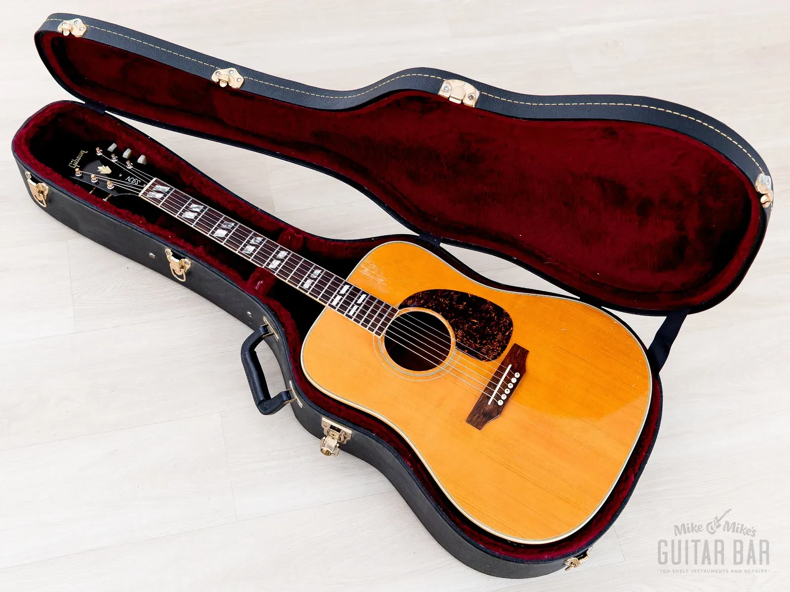 1968 Gibson SJN Southern Jumbo Natural Vintage Acoustic Guitar Long Scale, Case