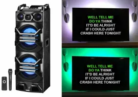 Technical Pro Bluetooth Karaoke Machine System+Wireless Microphone+TV LED Strip