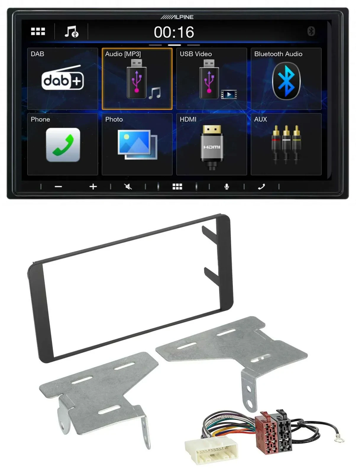 Автомагнитола для Subaru BRZ (с 2012) Alpine 2DIN, Bluetooth, DAB, USB, MP3