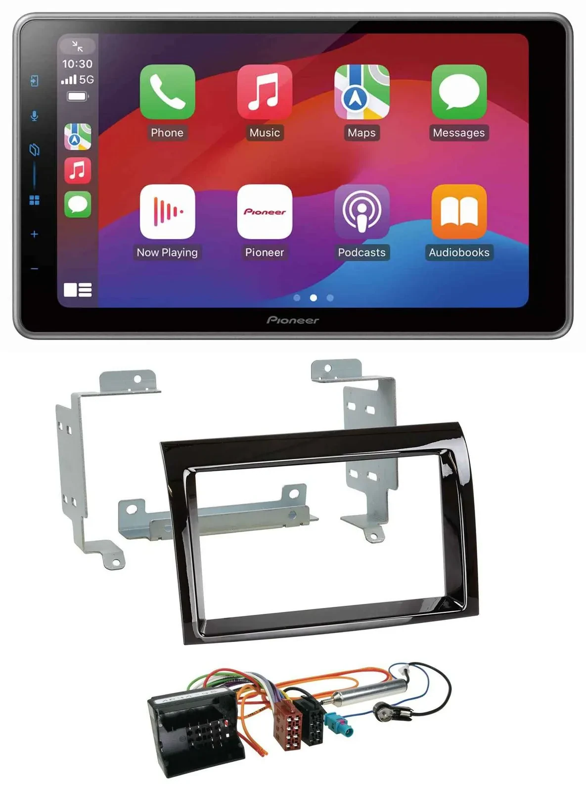 Автомагнитола Pioneer 2DIN, DAB, Bluetooth, USB для Citroen Jumper 2006–2011, цвет черный (Piano Black)