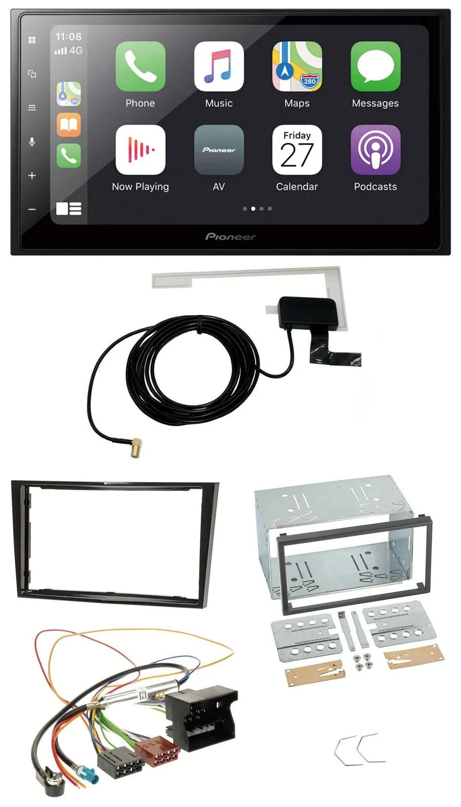 Pioneer USB MP3 2DIN Bluetooth DAB Autoradio für Opel Astra H Corsa D Zafira B K