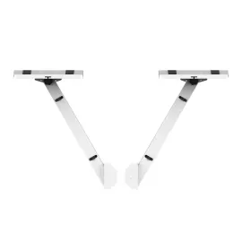 ProX XF-B3SIDESHELFWH White Audio Monitor DJ Side Mounting Stands for Humpter