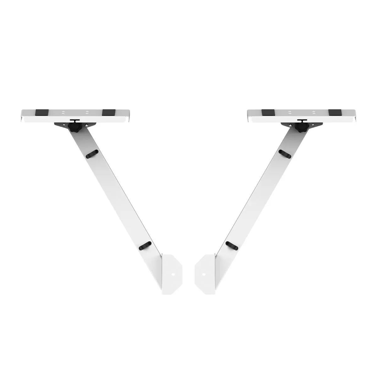 ProX XF-B3SIDESHELFWH White Audio Monitor DJ Side Mounting Stands for Humpter