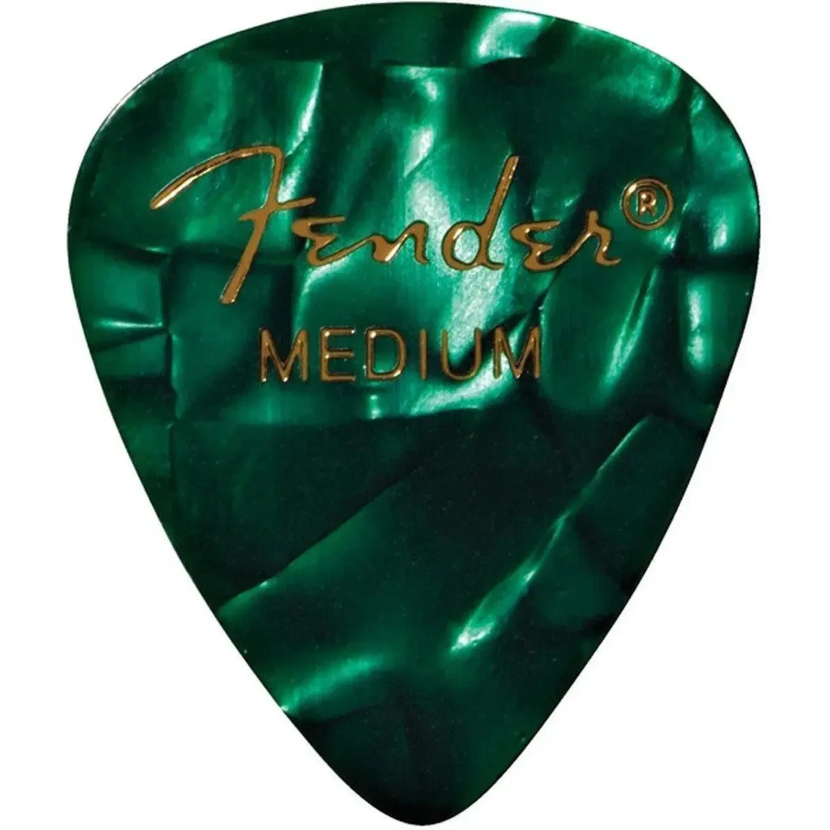Медиаторы Fender 351 Shape Premium Picks, Heavy, Green Moto, 12 Count