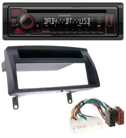 Kenwood MP3 CD USB Bluetooth DAB Autoradio für Toyota Corolla E12 2003-2008 dunk