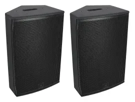 (2) JBL SRX912M 12" 600 Watt Powered Active DJ PA Speakers Stage Monitors w/DSP