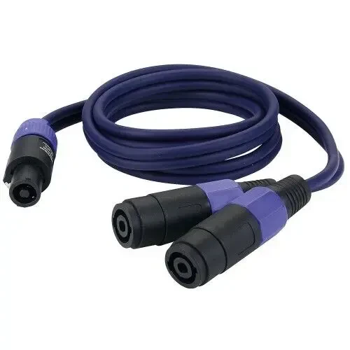 Переходник DAP 1.5 м 2x speakON (F) → 1x speakON (M)