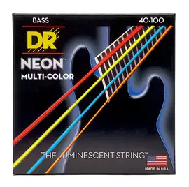 Струны для бас-гитары DR Strings HI-DEF NEON DR NMCB-40, 40 - 100