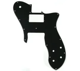 Genuine Fender 3-ply 16-Hole BLACK '72 RI Telecaster/Tele Custom Pickguard