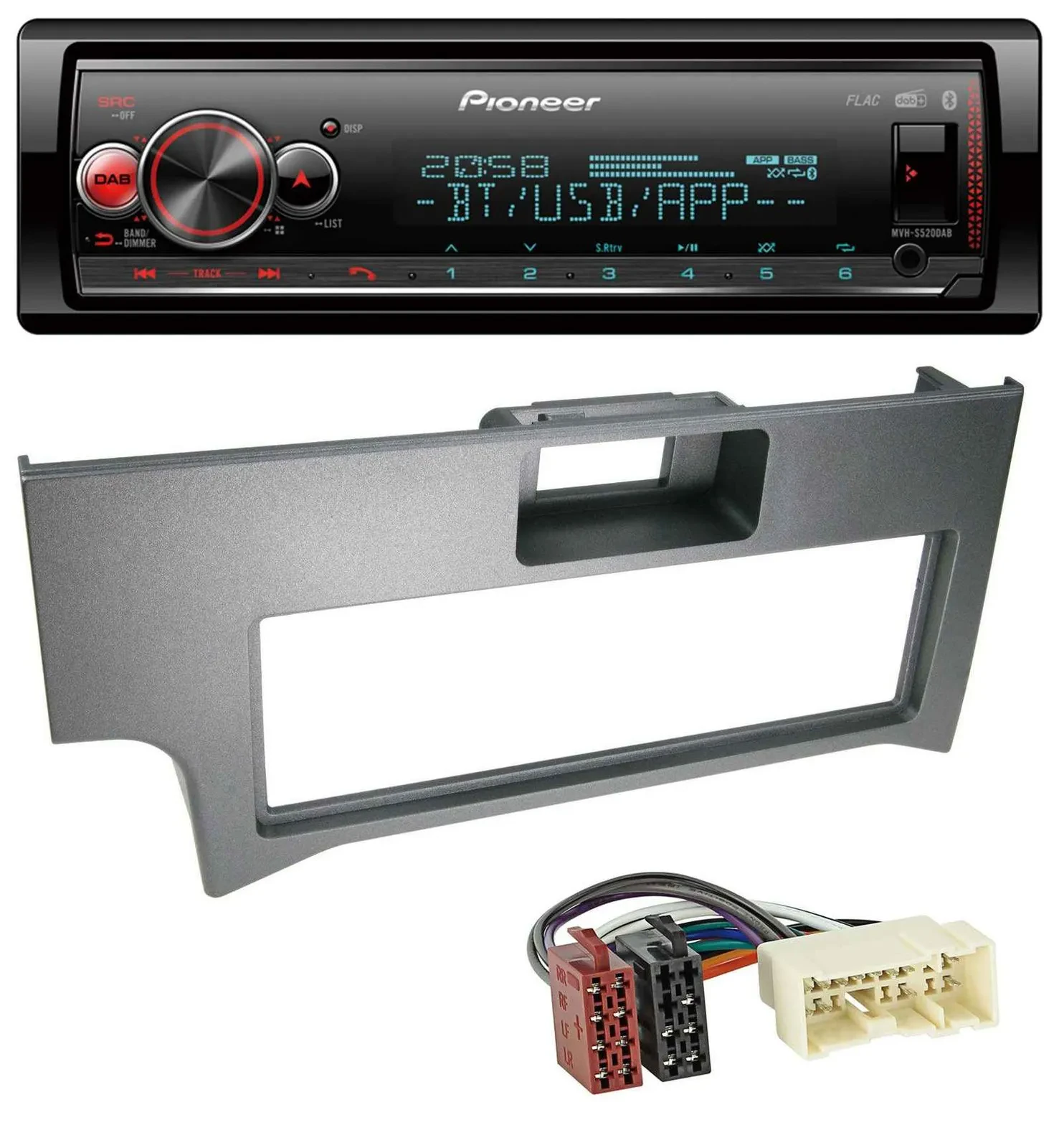 Автомагнитола Pioneer Bluetooth USB MP3 DAB для Nissan Primera P11-144 (Facelift 1999)