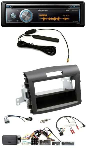 Pioneer CD USB Bluetooth DAB Lenkrad Autoradio für Honda CR-V ab 2013 schwarz