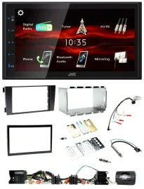 JVC USB Bluetooth Lenkrad DAB 2DIN Autoradio für Audi A6 C5 2001-2004 Aktivsyste