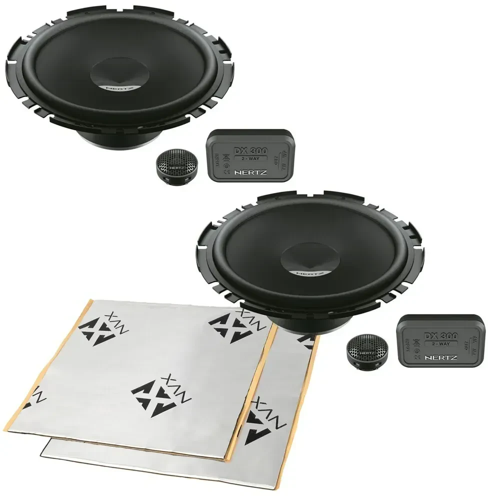Hertz DSK170.3 160W 6.75" Component Speakers with Sound Damping (2 Pairs)