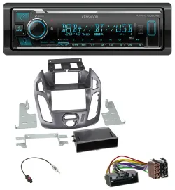 Автомагнитола Kenwood для Ford Transit Connect (2012–2018) Bluetooth, MP3, DAB, USB