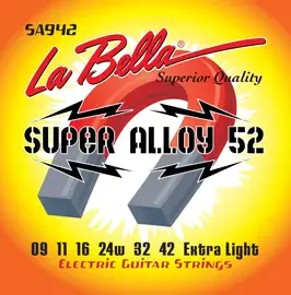 Струны для электрогитары La Bella SA942 Super Alloy 9-42