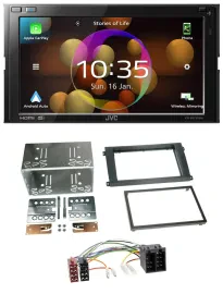 JVC DAB MP3 2DIN Bluetooth USB Autoradio für Porsche Cayenne 2002-2007