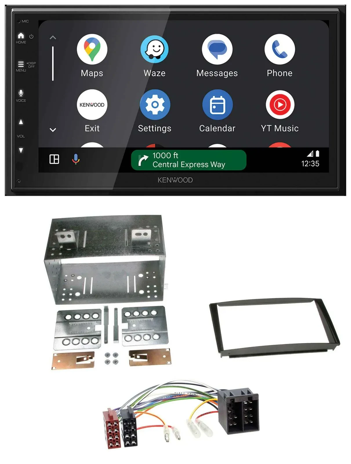 Автомагнитола Kenwood 2DIN, DAB, Bluetooth, USB, MP3 для Kia Ceed 01–09 и proCeed 08–11