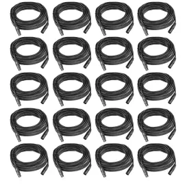DMX-кабель American DJ AC3PDMX100 Black 30 м (20 штук)