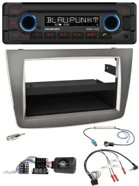 Blaupunkt Lenkrad MP3 CD Bluetooth USB Autoradio für Alfa Mito 955 2008-2014 sil