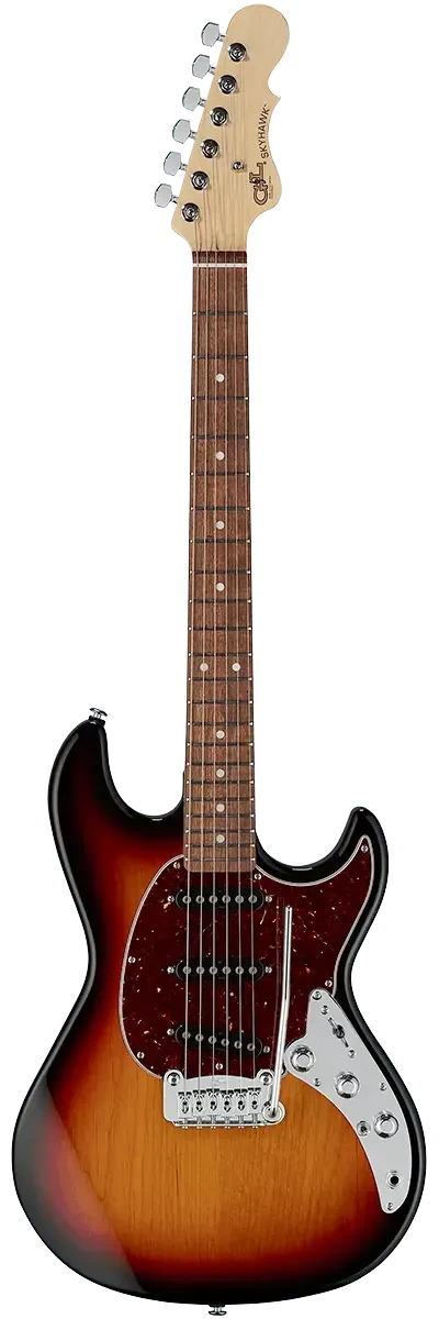 Электрогитара G&L Fullerton Deluxe Skyhawk 3-Tone Sunburst CR с чехлом