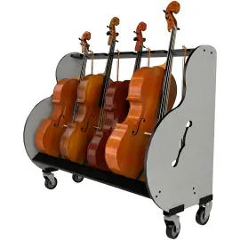 A&S Crafted Products Band Room 4 Cello Storage Rack