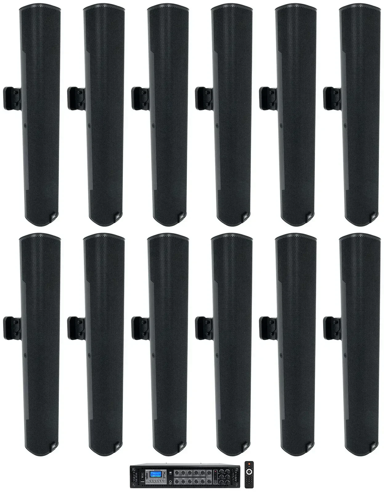 Настенная акустика Rockville RCS350-6+(12) JBL-COL600-BK Black с усилителем (12 штук)