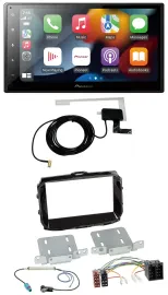 Автомагнитола для Alfa Romeo Pioneer 2-DIN Bluetooth DAB USB черный (piano black)