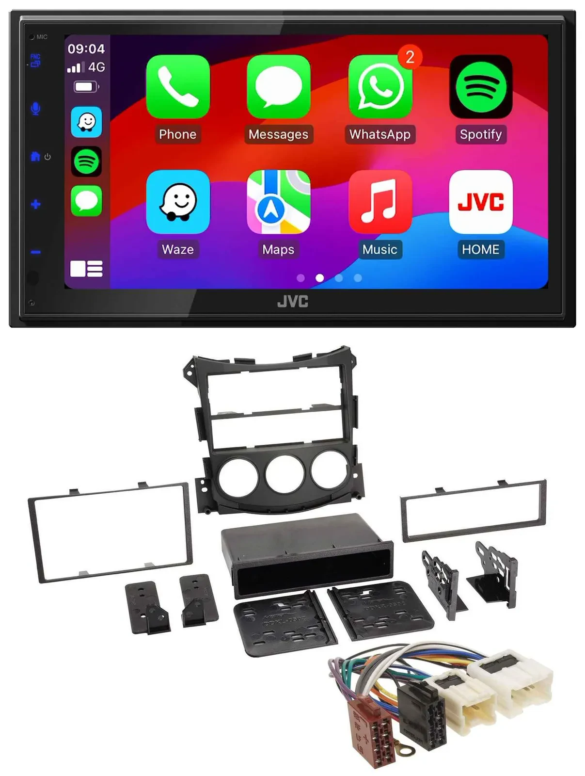 JVC Bluetooth 2DIN MP3 DAB USB Autoradio für Nissan 370Z Coupe Roadster ab 10