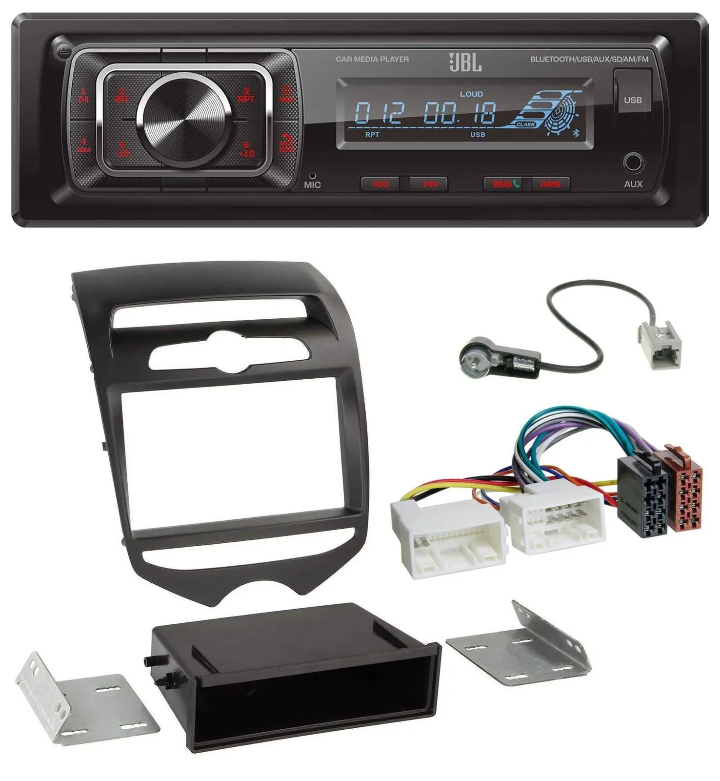 Автомагнитола JBL для Hyundai ix20 (с 2010) SD, AUX, USB, Bluetooth, MP3