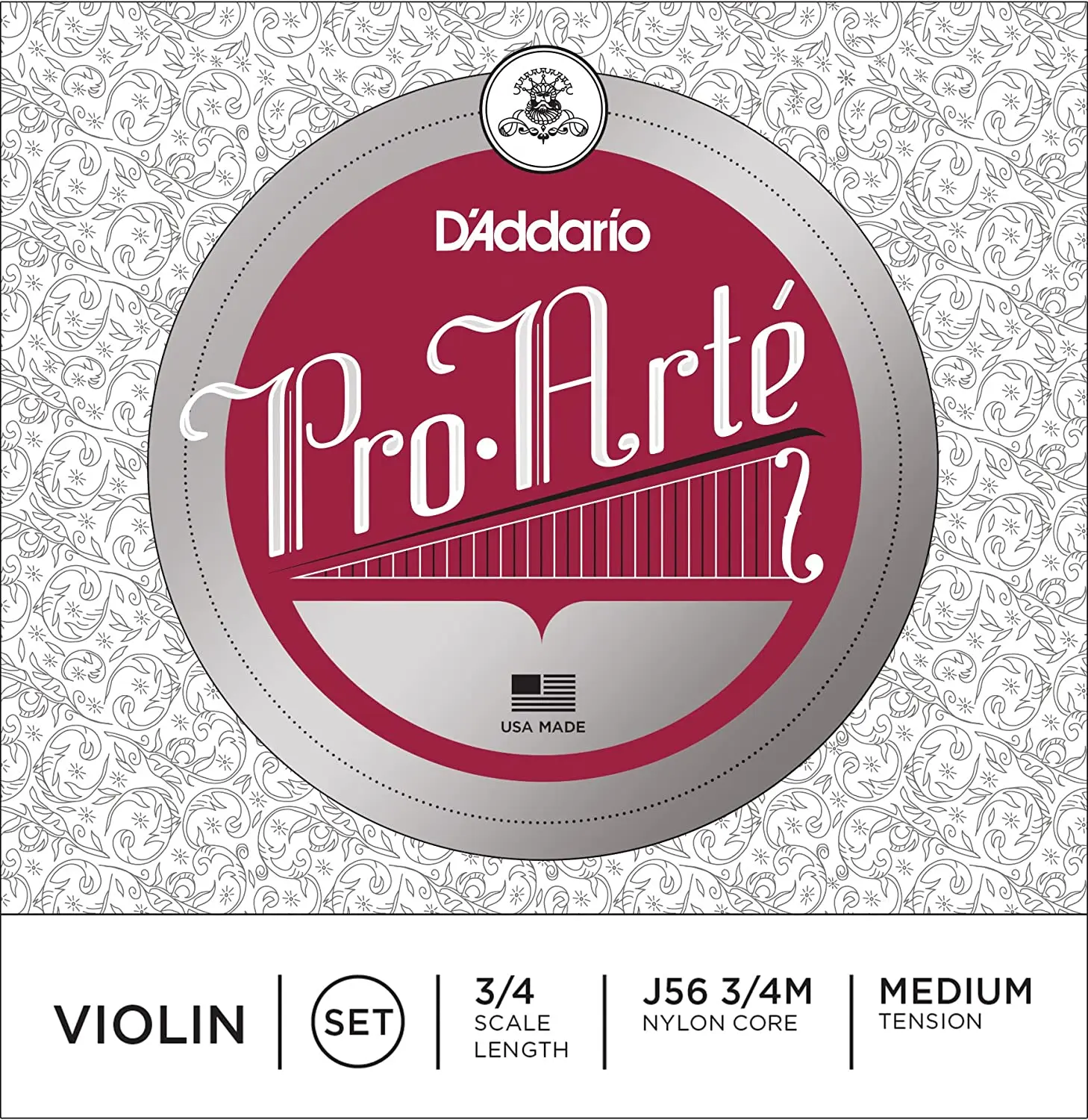 Струны для скрипки D'Addario Pro-Arte J56 3/4M