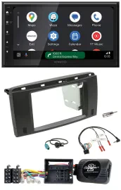 Kenwood DAB Bluetooth USB Lenkrad 2DIN Autoradio für Mercedes R-Klasse 2006-2012