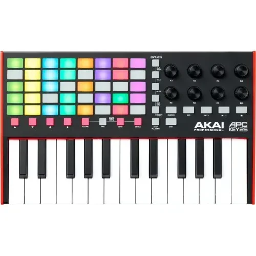 Б/У MIDI-клавиатура Akai Professional APC Key 25 MK2 25 клавиш, мини-клавиши, 40 RGB пэдов, 8 энкодеров, USB