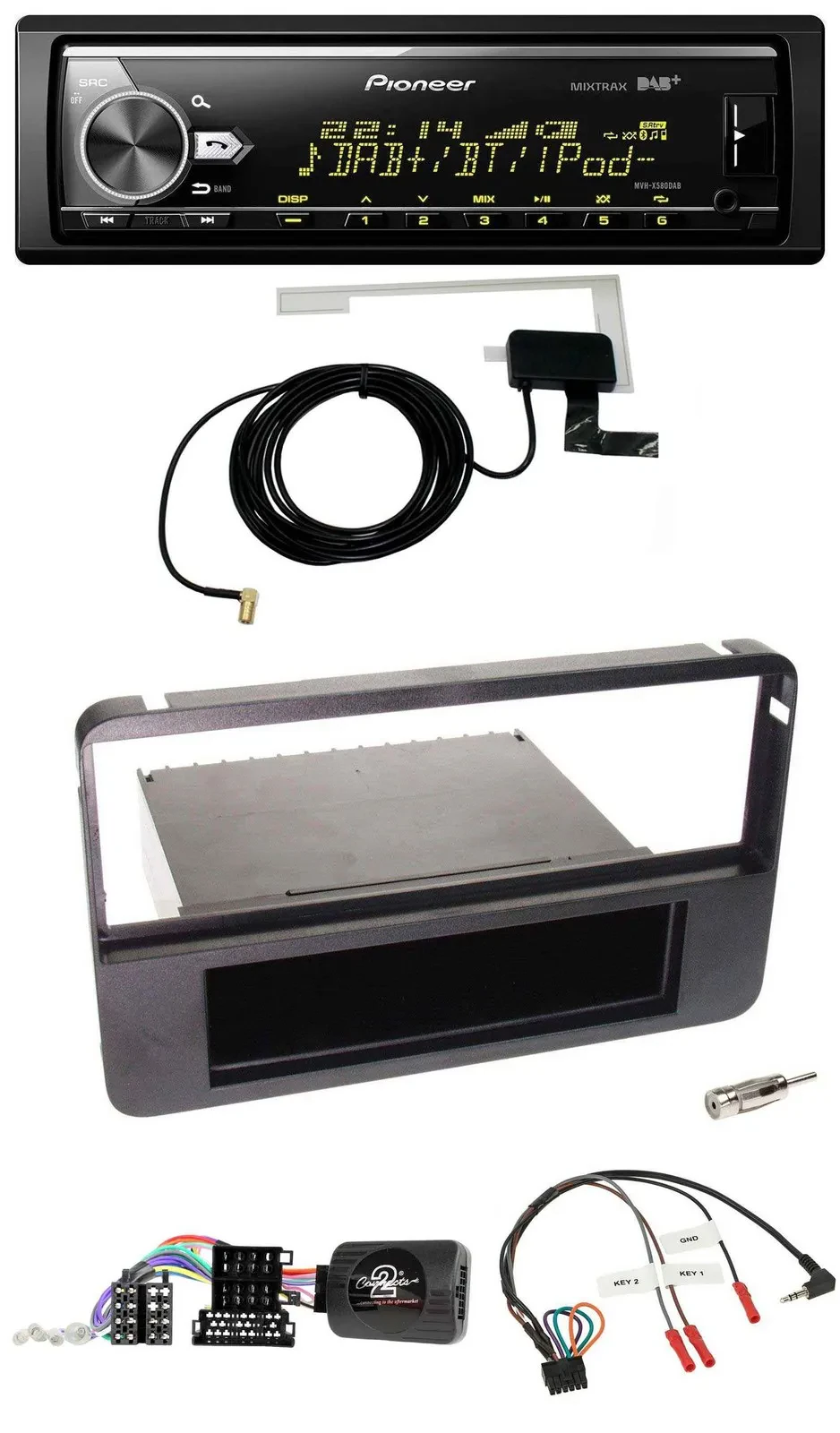 Pioneer Bluetooth DAB USB Lenkrad Autoradio für Alfa 159 Brera Spider