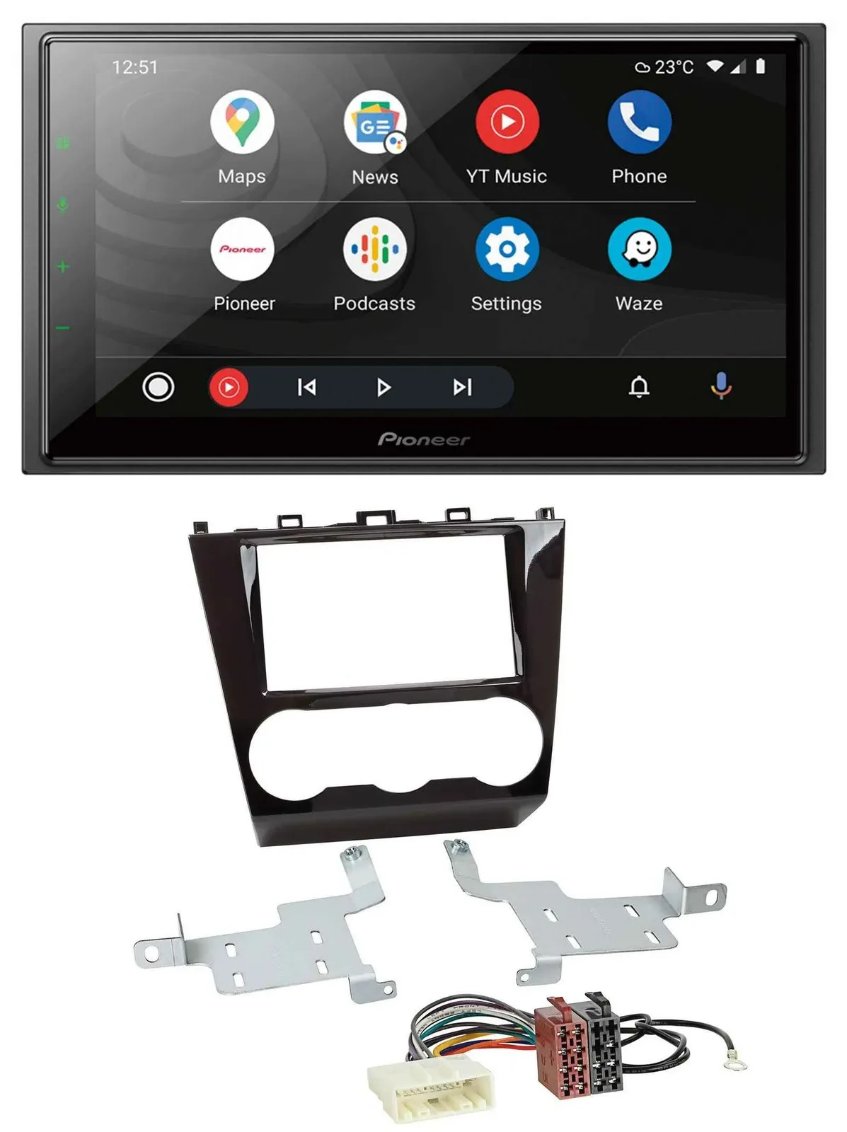 Pioneer USB 2DIN DAB MP3 Bluetooth Autoradio für Subaru Forester ab 2015