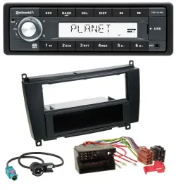 Continental USB MP3 AUX 1DIN Autoradio für Mercedes CLK W209 ab 06 Coupe 04-09 C