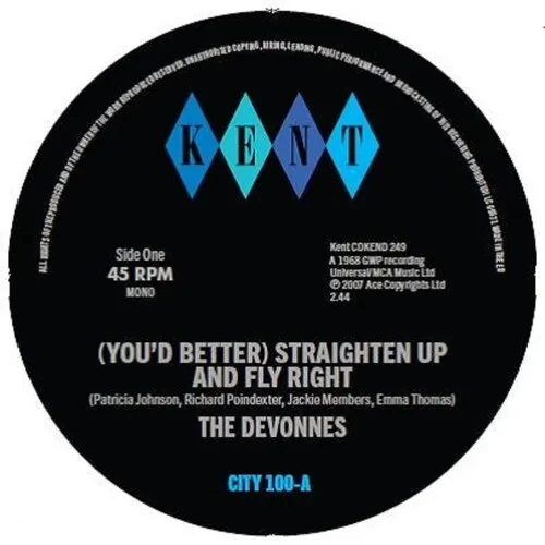 Виниловая пластинка Devonnes – (You'd Better) Straighten Up and Fly Right / Doin' "The Gittin' Up" (Релиз 2025)